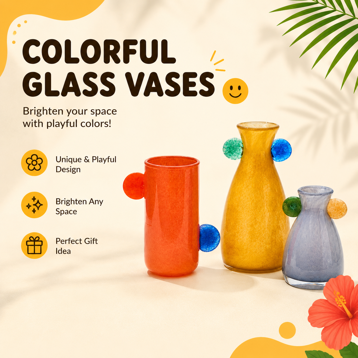 New Handmade Double-Handle Gradient Vintage-Style Small Vase for Dining Table, TV Cabinet, and Flower Display as Soft Decorative Item