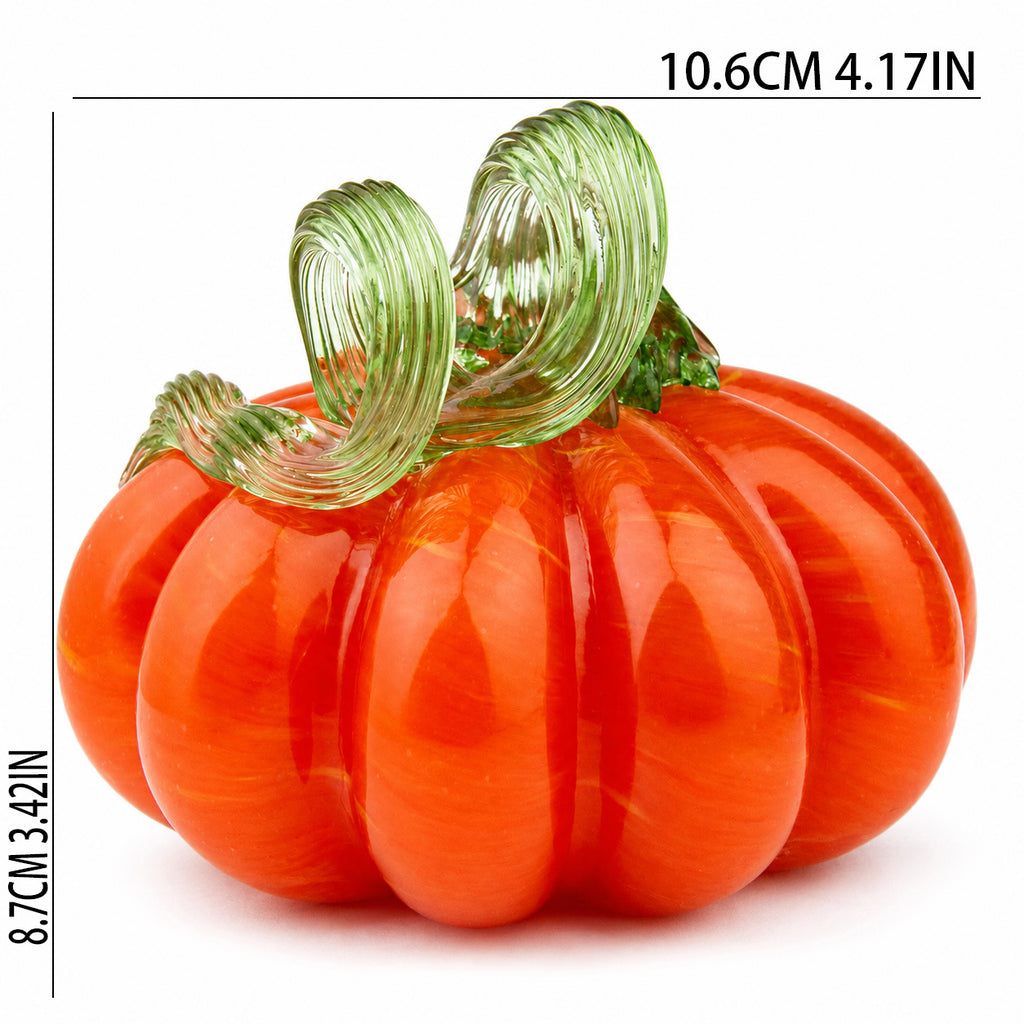 Glass pumpkin dimensions and size
