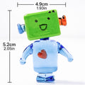 Liuli Robot Figurine Handmade Glass Art Sculpture for Desk Decor