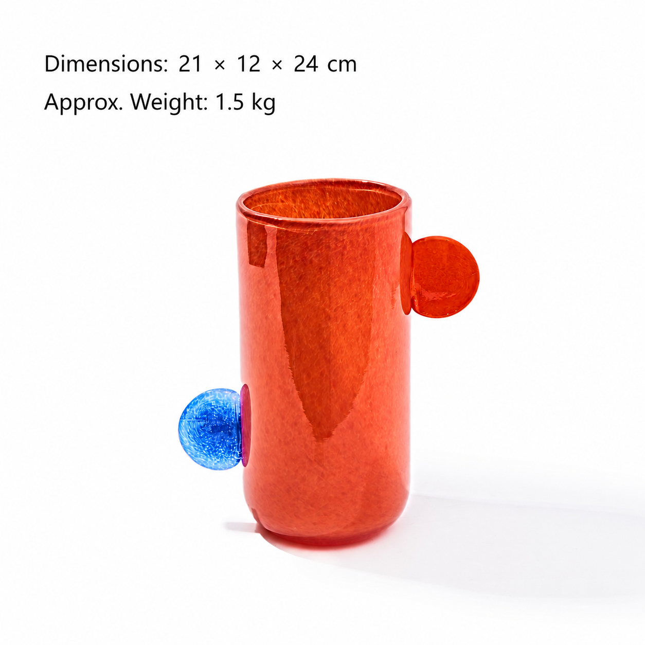 New Handmade Double-Handle Gradient Vintage-Style Small Vase for Dining Table, TV Cabinet, and Flower Display as Soft Decorative Item
