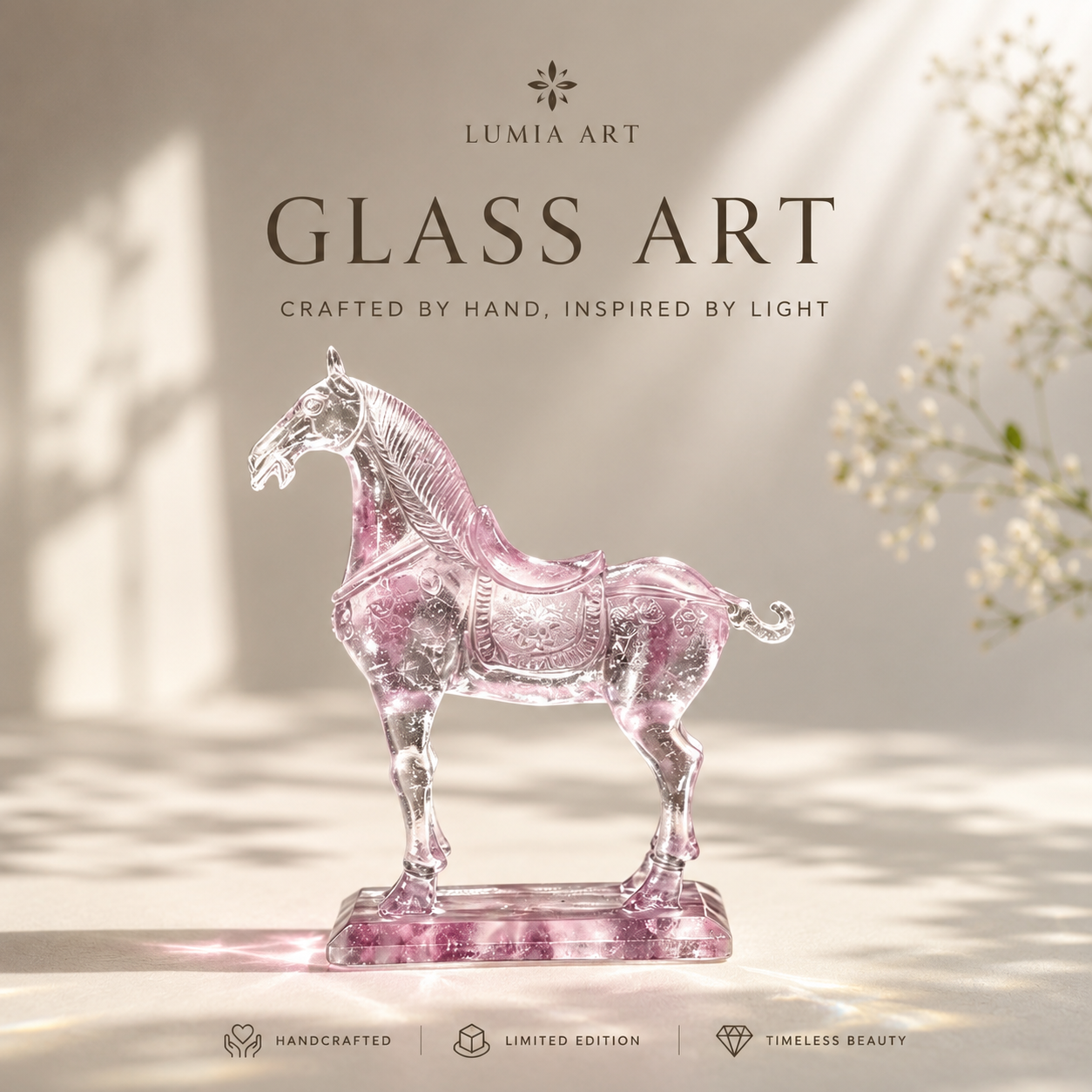 Lucky Horse Ornament | Qing & Tang Style Home and Office Gift Decor