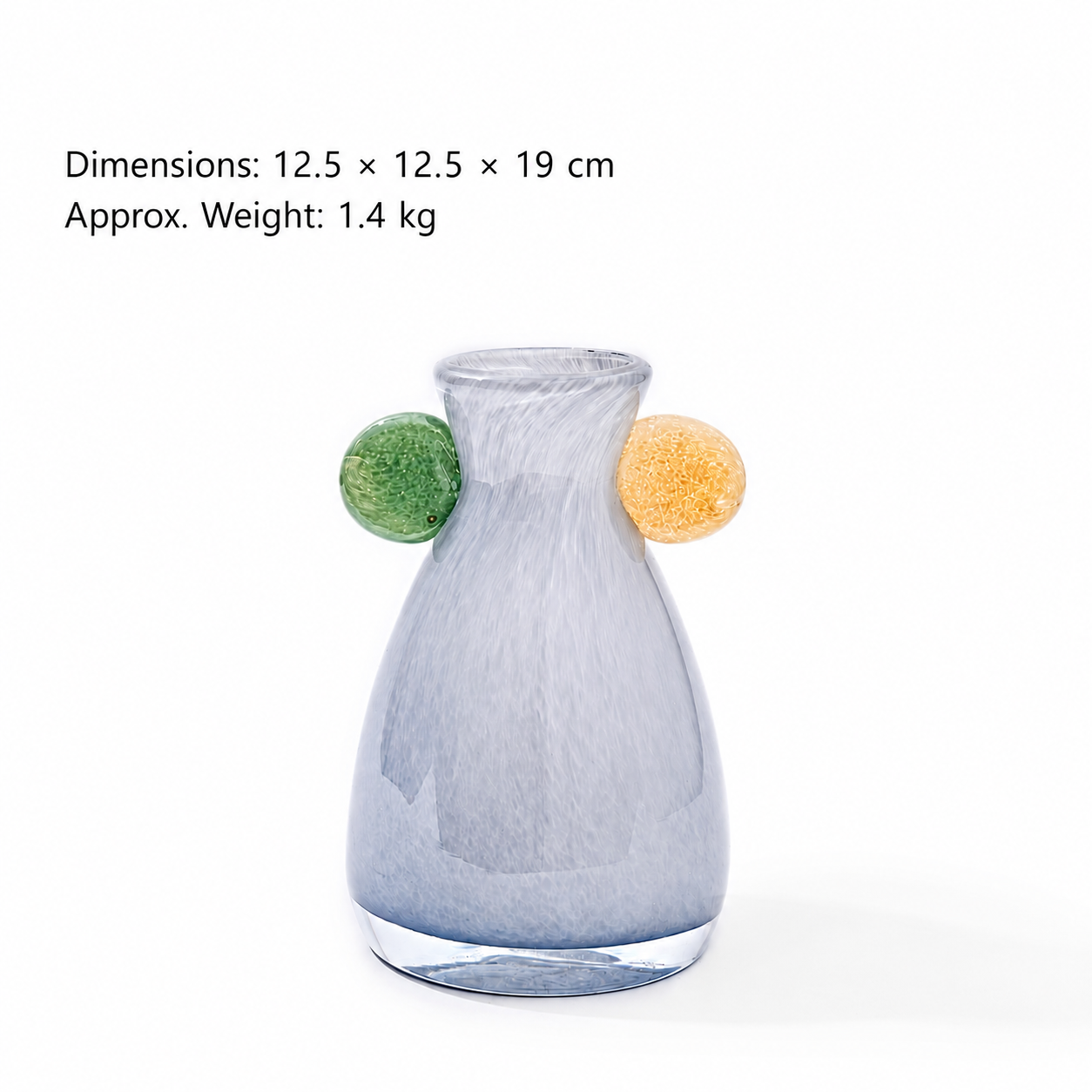 New Handmade Double-Handle Gradient Vintage-Style Small Vase for Dining Table, TV Cabinet, and Flower Display as Soft Decorative Item